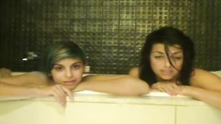 Two mesmerizing emo babes expose their gorgeous bums in the bathroom--_short_preview.mp4