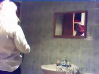 Spy cam filming beautiful blonde flatmate in the bathroom
