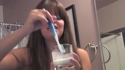 Super hot dominatrix make me brush my teeth with other men's loads